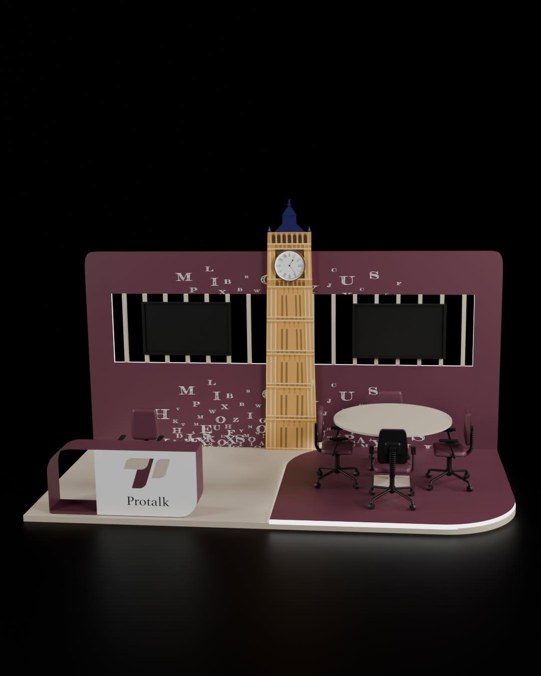 بوث تسويقي لصالح شركة Protalk - صورة 1